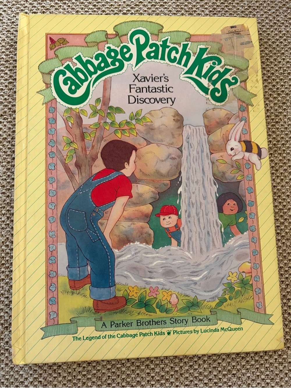 1984 Vintage Cabbage Patch Kids: Xavier's Fantastic Discovery Hardcover Book